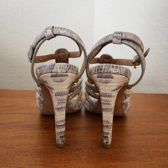 Tory Burch Charlene Snake Strappy Sandals - Size 5 - Picture 4 of 7